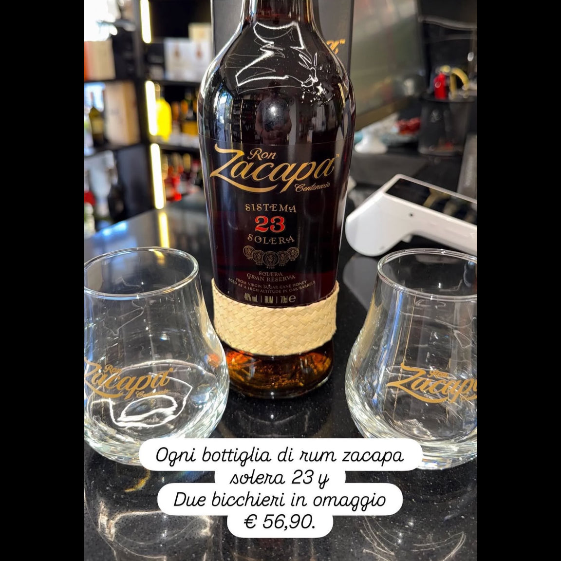 PROMO ZAPACA + 2 BICCHIERI ZACAPA