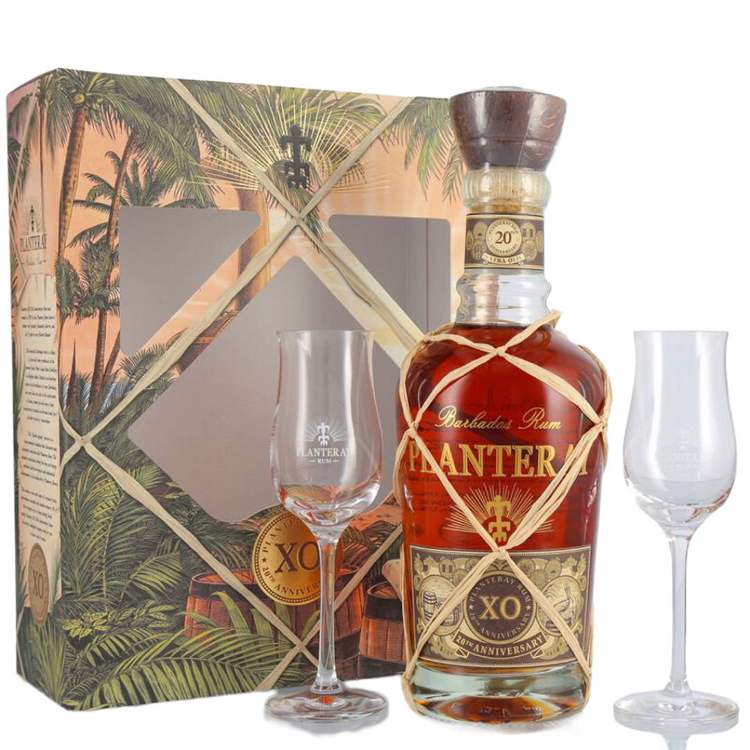 Planteray XO 20th Anniversary Rum 40% 70 cl Astucciato con 2 Bicchieri