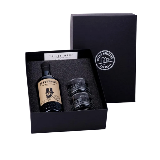 Jefferson Amaro Importante Pack Tailor Made con 2 Bicchieri e 2 Sottobicchieri